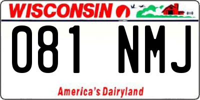 WI license plate 081NMJ