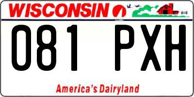 WI license plate 081PXH