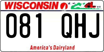 WI license plate 081QHJ