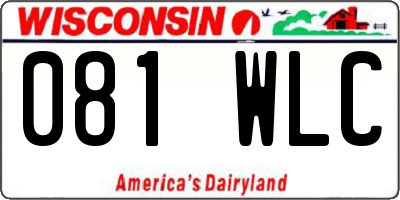 WI license plate 081WLC