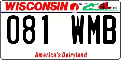 WI license plate 081WMB