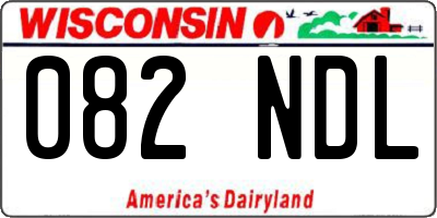 WI license plate 082NDL