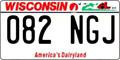WI license plate 082NGJ