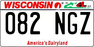 WI license plate 082NGZ