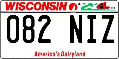 WI license plate 082NIZ