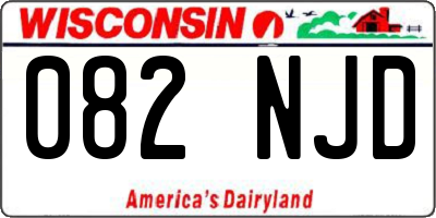 WI license plate 082NJD