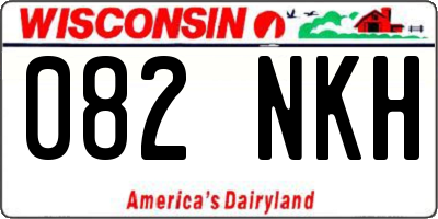 WI license plate 082NKH