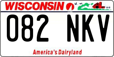 WI license plate 082NKV