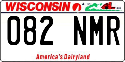 WI license plate 082NMR