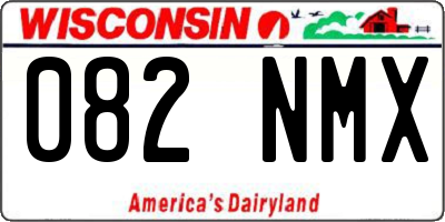 WI license plate 082NMX