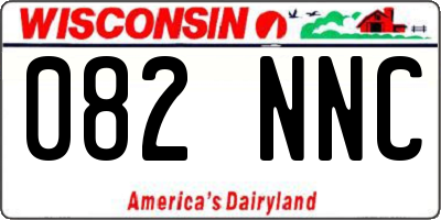 WI license plate 082NNC