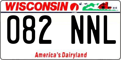 WI license plate 082NNL