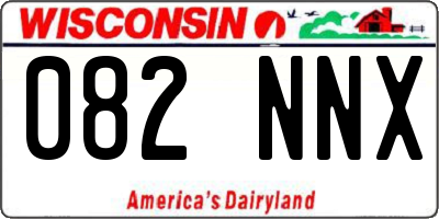 WI license plate 082NNX
