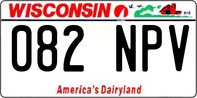 WI license plate 082NPV