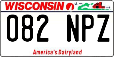 WI license plate 082NPZ