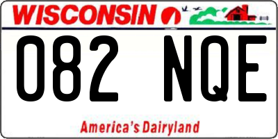 WI license plate 082NQE