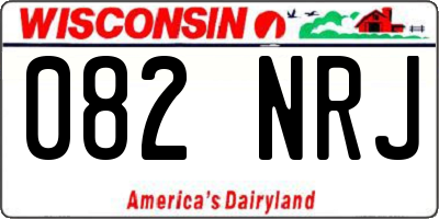 WI license plate 082NRJ
