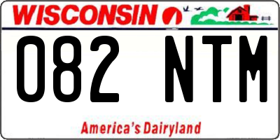 WI license plate 082NTM