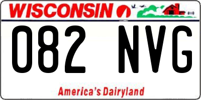 WI license plate 082NVG