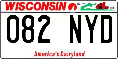 WI license plate 082NYD