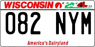WI license plate 082NYM
