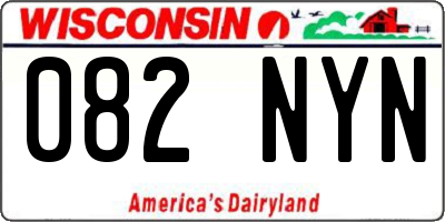 WI license plate 082NYN