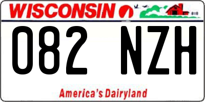 WI license plate 082NZH