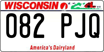 WI license plate 082PJQ