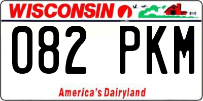 WI license plate 082PKM