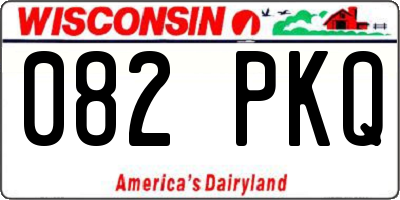 WI license plate 082PKQ
