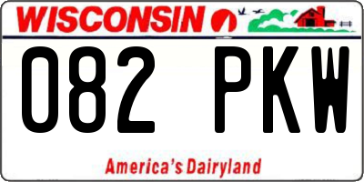 WI license plate 082PKW