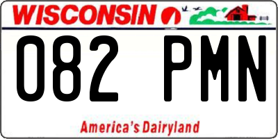 WI license plate 082PMN