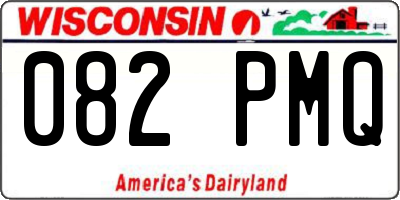WI license plate 082PMQ