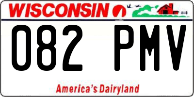 WI license plate 082PMV