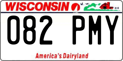 WI license plate 082PMY