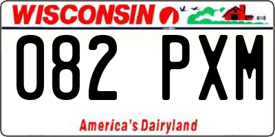 WI license plate 082PXM