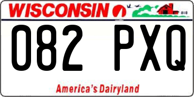 WI license plate 082PXQ