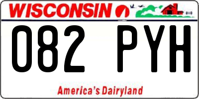WI license plate 082PYH