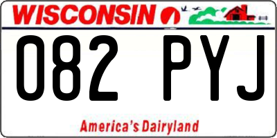 WI license plate 082PYJ