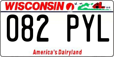 WI license plate 082PYL