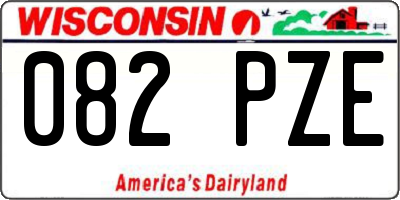 WI license plate 082PZE