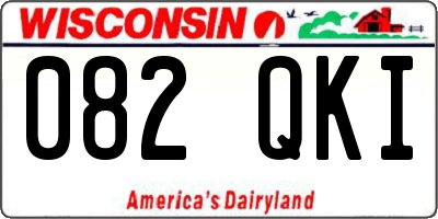 WI license plate 082QKI