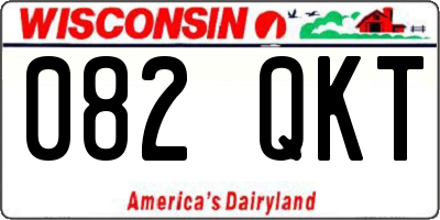 WI license plate 082QKT