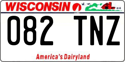 WI license plate 082TNZ