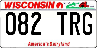 WI license plate 082TRG