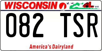 WI license plate 082TSR