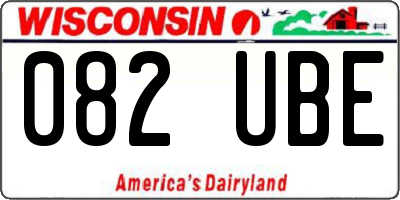 WI license plate 082UBE