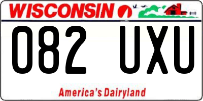 WI license plate 082UXU