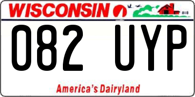 WI license plate 082UYP