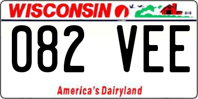 WI license plate 082VEE